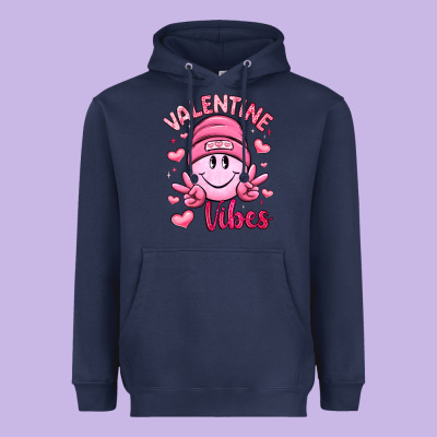 Valentine Vibes Heavyweight Hoodie Designed By Lillyallendesigns