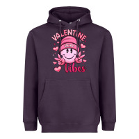 Plum valentine vibes Heavyweight Hoodie - LillyAllenDesigns