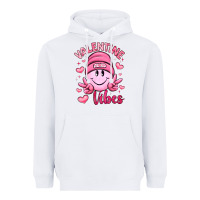 White valentine vibes Heavyweight Hoodie - LillyAllenDesigns