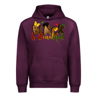 Mauve Wine black is beautiful Urban Hoodie - CowGirlArtShop
