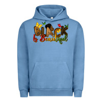 Pigment Pebble Blue black is beautiful Urban Hoodie - CowGirlArtShop