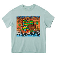 Arona autism awareness hearts leopard cowhide Heavy Core Tee - Artiststas