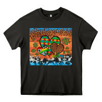 Asphalt autism awareness hearts leopard cowhide Heavy Core Tee - Artiststas