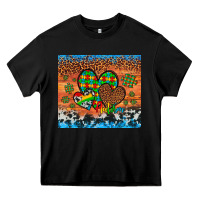 Black autism awareness hearts leopard cowhide Heavy Core Tee - Artiststas