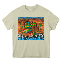 Mossy autism awareness hearts leopard cowhide Heavy Core Tee - Artiststas