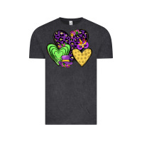 Vintage Black hearts mardi gras Vintage Tee - JahusDesignShop