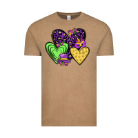 Vintage Coffee hearts mardi gras Vintage Tee - JahusDesignShop