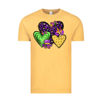 Vintage Mustard hearts mardi gras Vintage Tee - JahusDesignShop