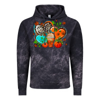 Cloud Black western leopard  fall   hearts Vintage Hoodie - AdoDesignShop