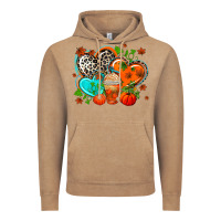 Vintage Coffee western leopard  fall   hearts Vintage Hoodie - AdoDesignShop