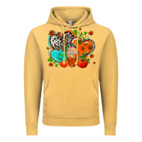 Vintage Mustard western leopard  fall   hearts Vintage Hoodie - AdoDesignShop