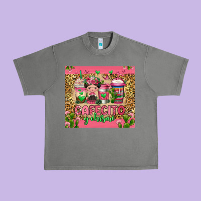 Cafecito Y Chisme Coffee Cups Urban Heavy Tee Designed By Jasminsmagicworld