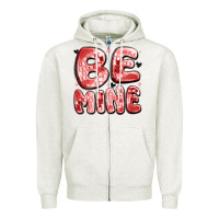 Oatmeal Heather be mine Zipper Hoodie - MaliasSmallBusiness