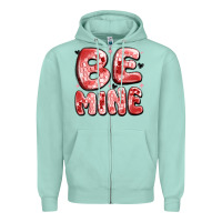 Seafoam be mine Zipper Hoodie - MaliasSmallBusiness