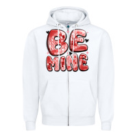 White be mine Zipper Hoodie - MaliasSmallBusiness