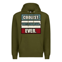 Army Green coolest veterinarian ever Premium Hoodie - Bettercallsaul