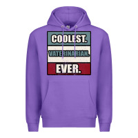 Purple coolest veterinarian ever Premium Hoodie - Bettercallsaul