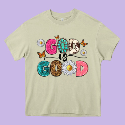 God Is Good Heavy Core Tee Designed By Texasbilliewilder