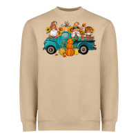 Mushroom fall gnomes truck pumpkin sunflowers Heavyweight Sweatshirt - Artiststas