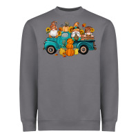 Storm fall gnomes truck pumpkin sunflowers Heavyweight Sweatshirt - Artiststas