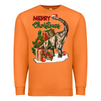Carrot merry christmas brachiosaurus Premium Sweatshirt - LillyAllenDesigns