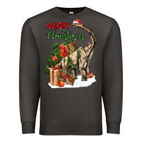 Smoke merry christmas brachiosaurus Premium Sweatshirt - LillyAllenDesigns