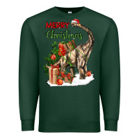 Sports Green merry christmas brachiosaurus Premium Sweatshirt - LillyAllenDesigns
