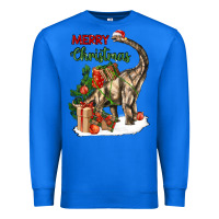 True Royal merry christmas brachiosaurus Premium Sweatshirt - LillyAllenDesigns