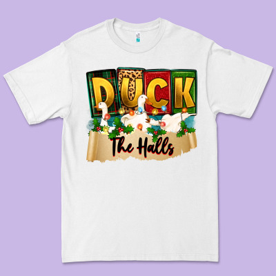 Christmas Duck The Halls Premium Tee Designed By Zillion Design Studio