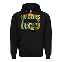 Black my class is full of lucky charms Zipper Hoodie - MaliasSmallBusiness