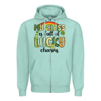 Seafoam my class is full of lucky charms Zipper Hoodie - MaliasSmallBusiness