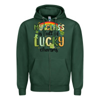 Sports Green my class is full of lucky charms Zipper Hoodie - MaliasSmallBusiness
