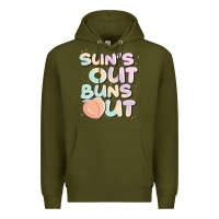 Army Green sun's out buns out Premium Hoodie - JahusDesignShop