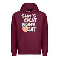 Burgundy sun's out buns out Premium Hoodie - JahusDesignShop