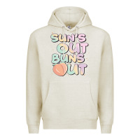 Oatmeal Heather sun's out buns out Premium Hoodie - JahusDesignShop