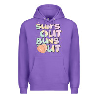 Purple sun's out buns out Premium Hoodie - JahusDesignShop
