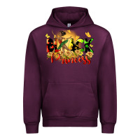 Mauve Wine black princess Urban Hoodie - CowGirlArtShop