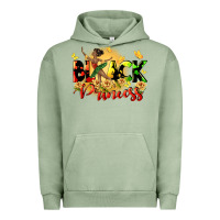 Pigment Oil Green black princess Urban Hoodie - CowGirlArtShop