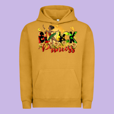 Black Princess Urban Hoodie Designed By Cowgirlartshop