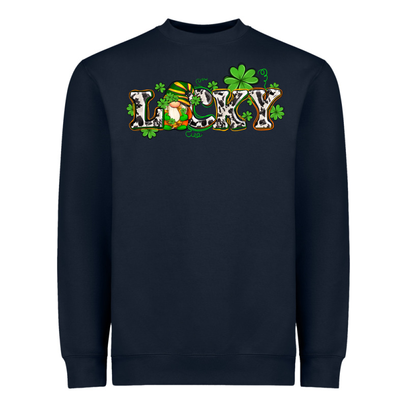 Lucky With Gnome And  Shamrocks Heavyweight Sweatshirt by AdoDesignShop | Teevron