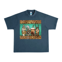Midnight Navy skeleton coffee cups Urban Heavy Tee - Jasminsmagicworld