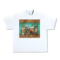 White skeleton coffee cups Urban Heavy Tee - Jasminsmagicworld