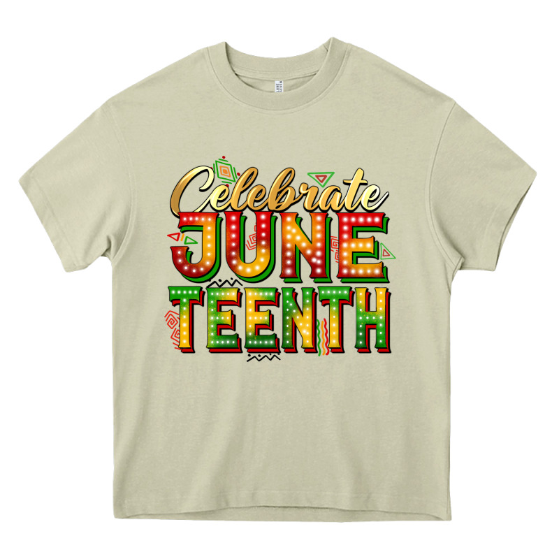 Celebrate Juneteenth Heavy Core Tee by Zillion Design Studio | Teevron