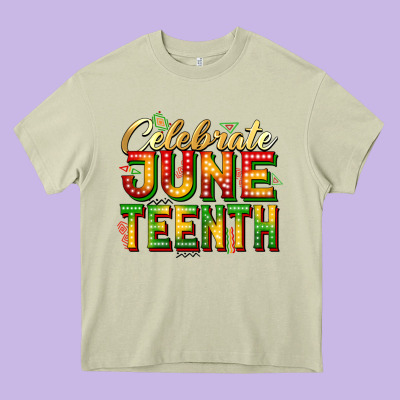 Celebrate Juneteenth Heavy Core Tee Designed By Zillion Design Studio