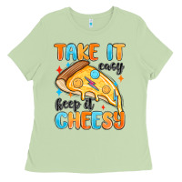 Matcha take it easy keep it cheesy Ladies Tee - MaliasSmallBusiness