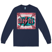 Navy western mini pink glitter Long Sleeve Tee - BarkalooDesign