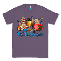 Lavender tis the season hockey and Christmas Classic Tee - AdoDesignShop
