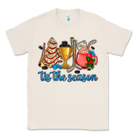 Natural tis the season hockey and Christmas Classic Tee - AdoDesignShop