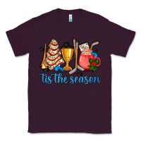 Plum tis the season hockey and Christmas Classic Tee - AdoDesignShop