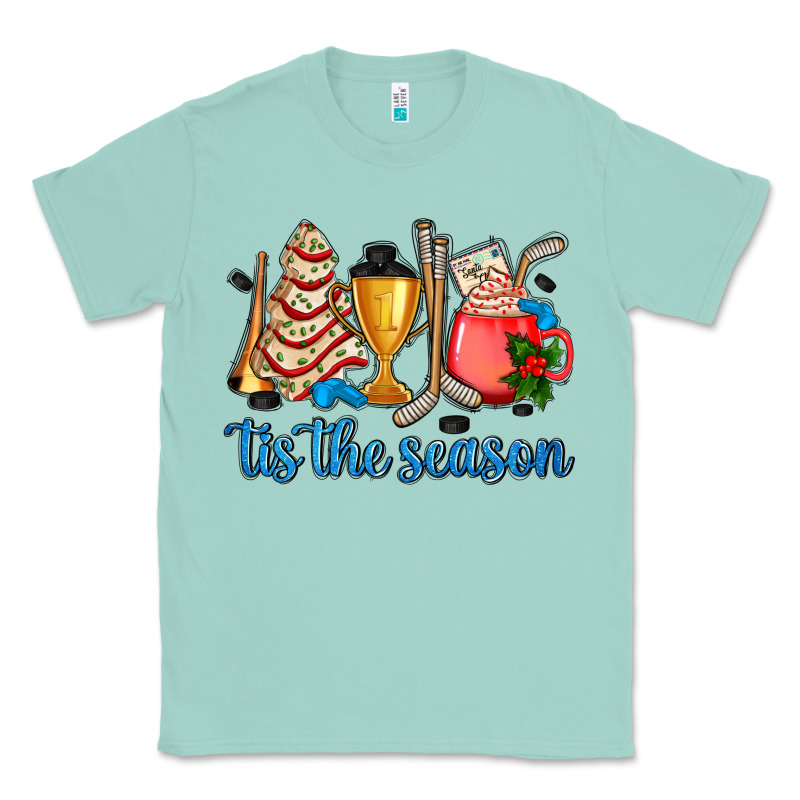 Tis The Season Hockey And Christmas Classic Tee by AdoDesignShop | Teevron